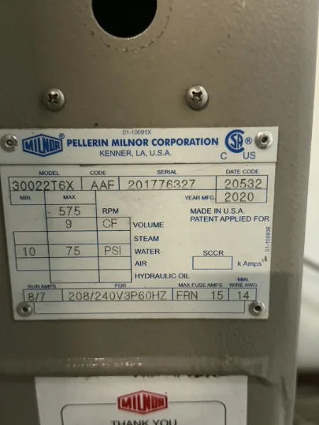 Milnor 30022T6X photo 4